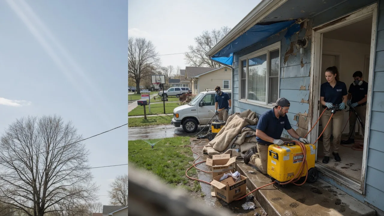Basement Flood Cleanup in Darlington, PA near me